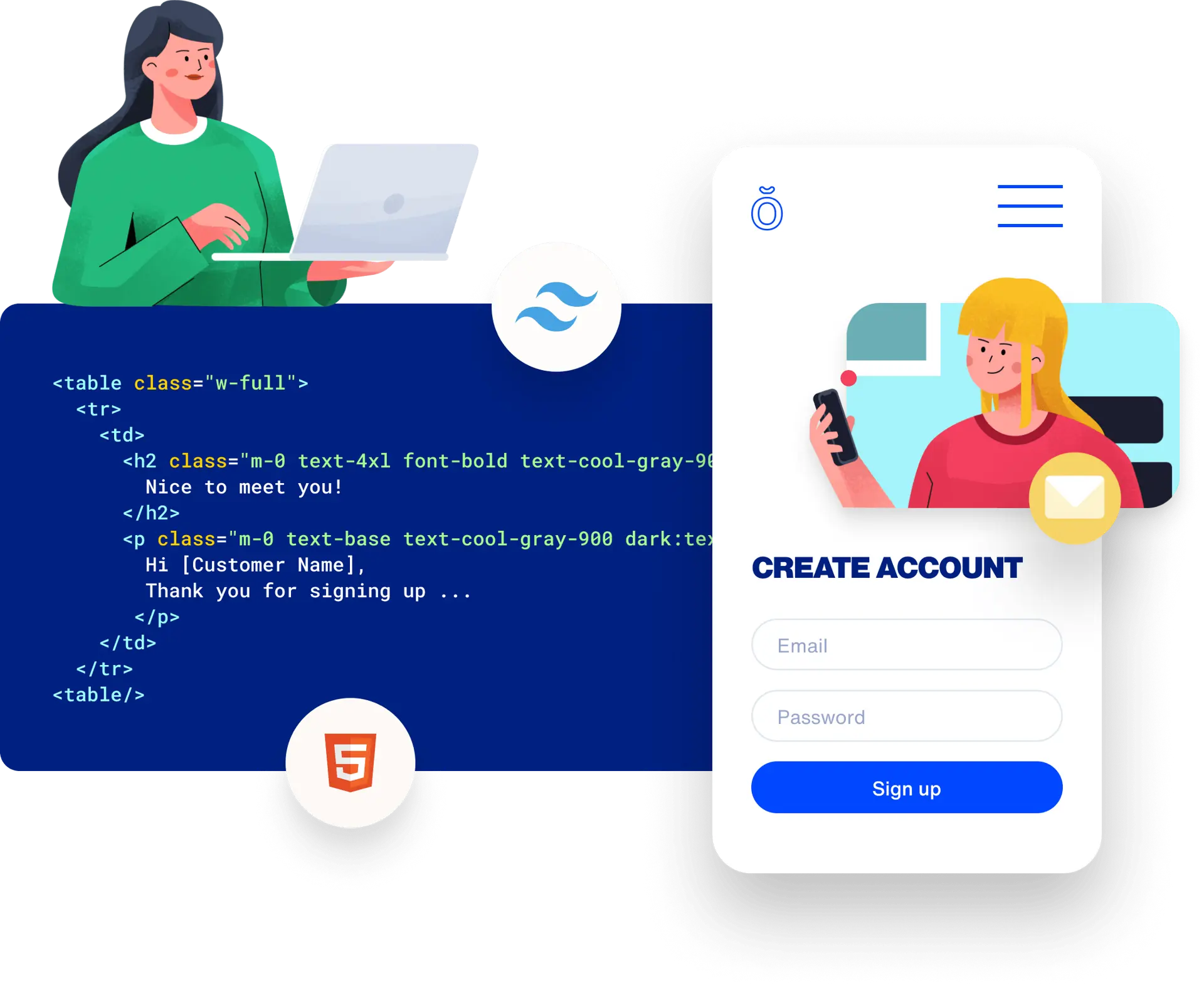 Email template illustration